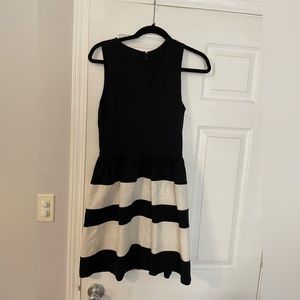 Bar III black and white stripped dress